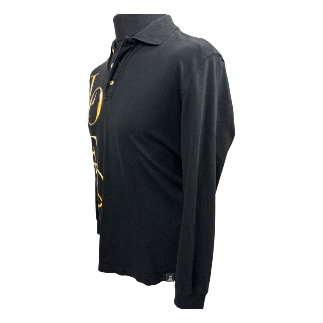 Love Moschino Long Sleeve Polo Shirt (Size Large)