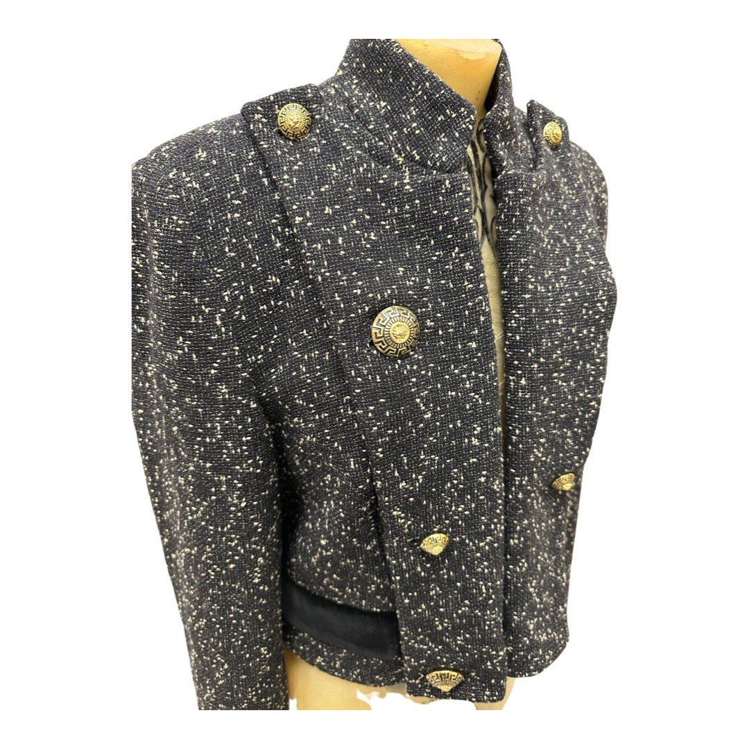 Vintage Versace Versus Tweed Jacket (Size IT 42)