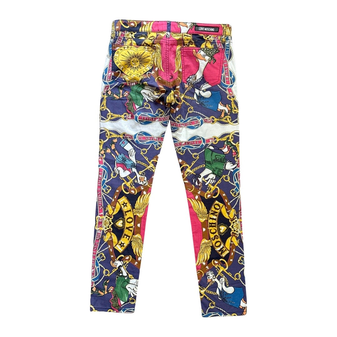 Love Moschino Hip Hop Goose Trousers (Size UK 10/12)