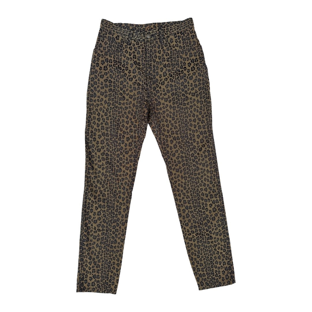 Vintage Fendi leopard print jeans (Size UK 8-10)