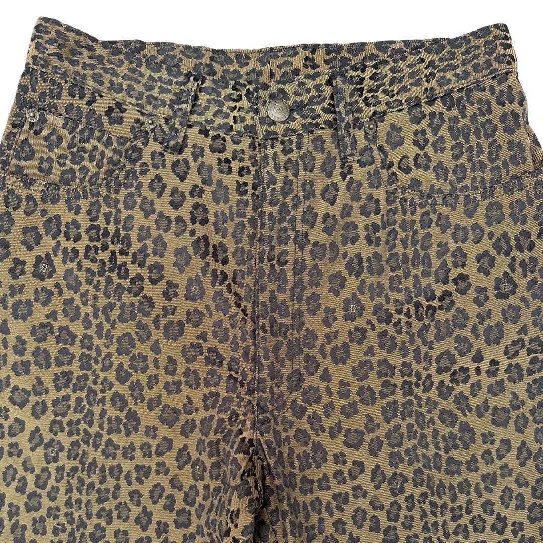 Vintage Fendi leopard print jeans (Size UK 8-10)