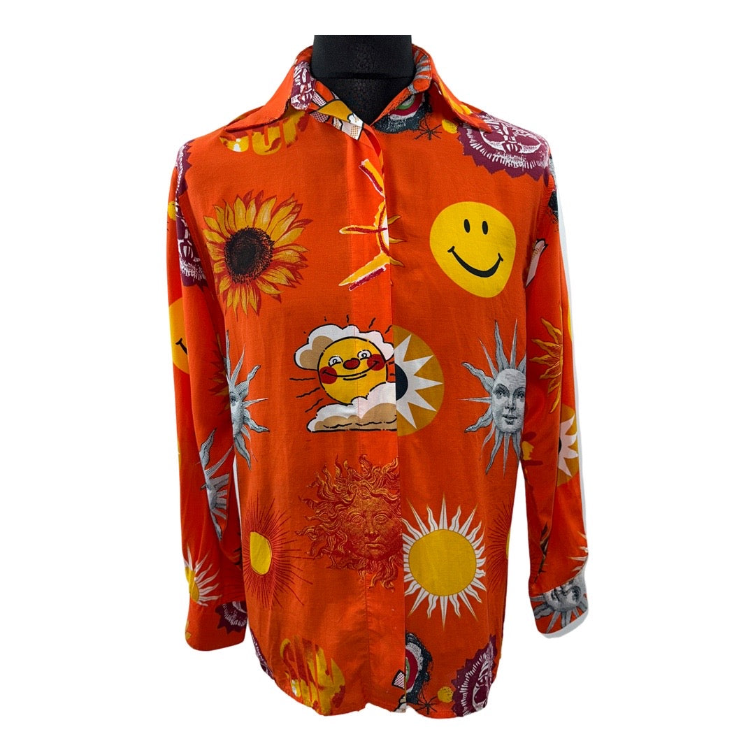 Vintage Moschino Jeans Smiley Shirt (Size XS)