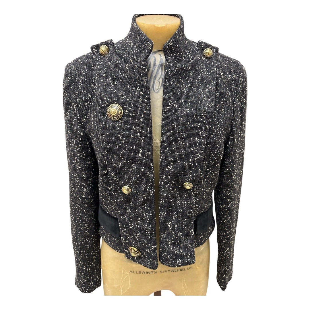 Vintage Versace Versus Tweed Jacket (Size IT 42) – Double Drop Vintage