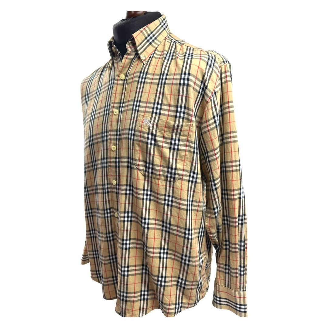 Vintage Burberry Shirt (Size Large)