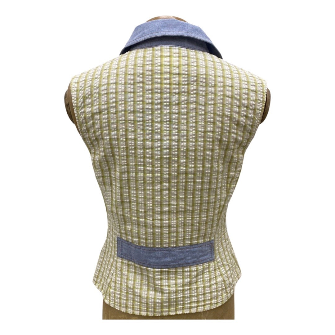 Vintage D&G Sleeveless Gingham Shirt (Size M)