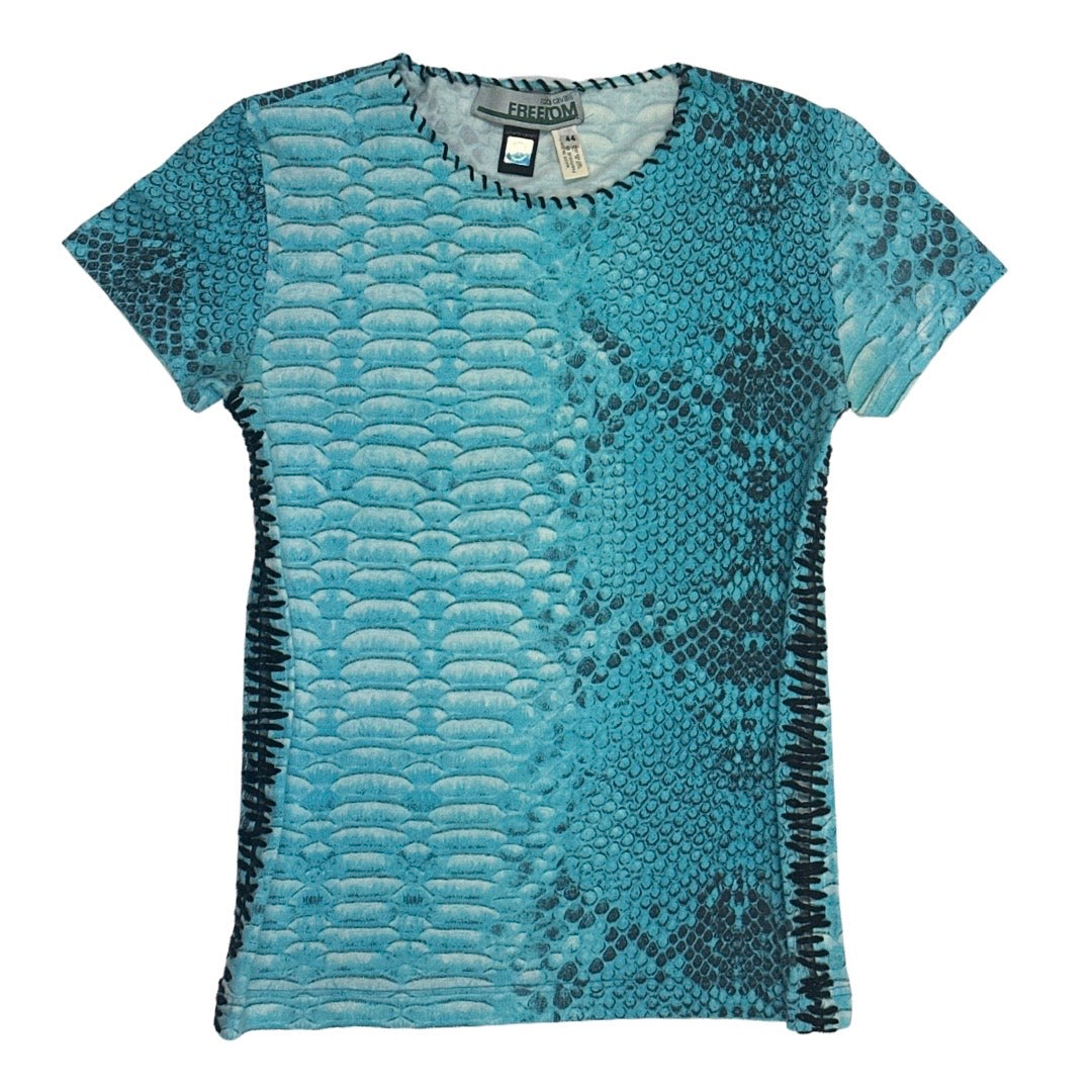 Vintage Roberto Cavalli 'Freedom' T-Shirt (Size IT 44)