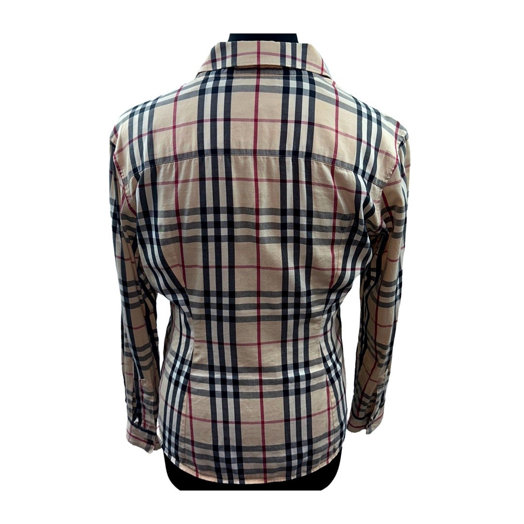 Vintage Burberry Women’s Shirt (Size L)