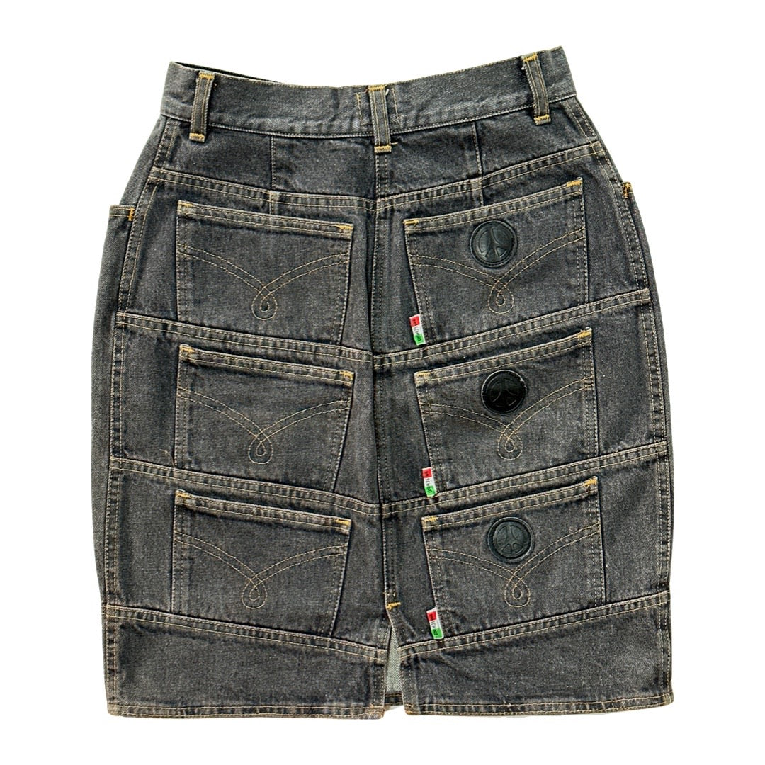 Vintage Moschino Jeans Denim Skirt (Size 26)