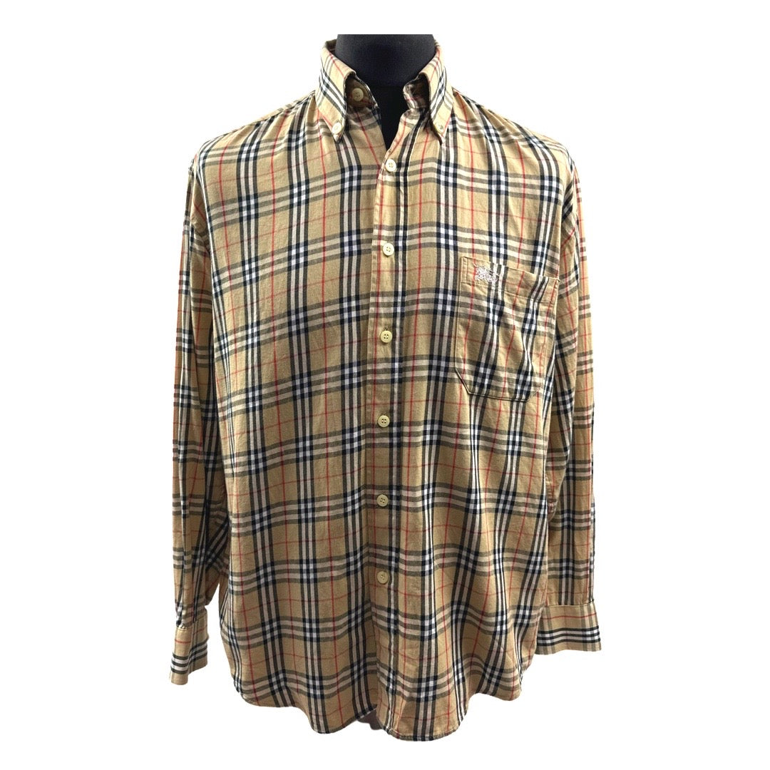 Vintage Burberry Shirt (Size Large)