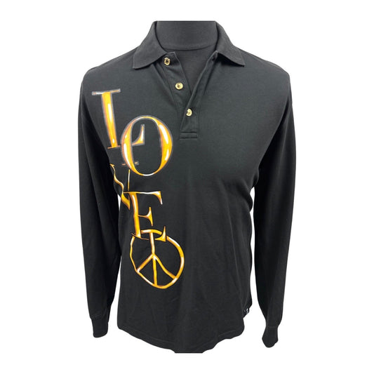 Love Moschino Long Sleeve Polo Shirt (Size Large)